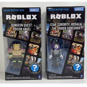 Roblox Deluxe Mystery Pack Poison Angel & Rosalia The spider Sorcerer Lot of 2